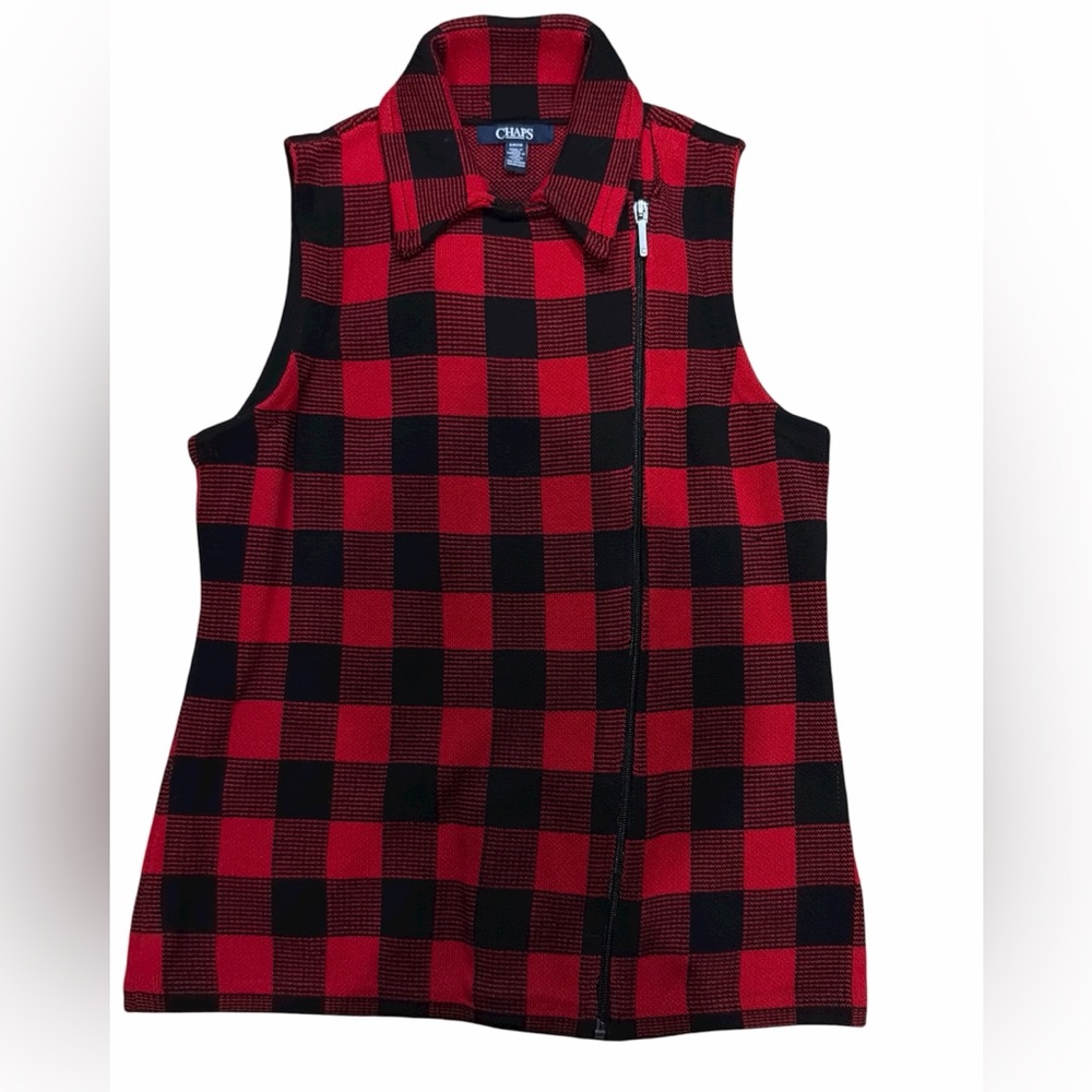 Chaps red plaid 2 piece outfit - Picture 2 of 5